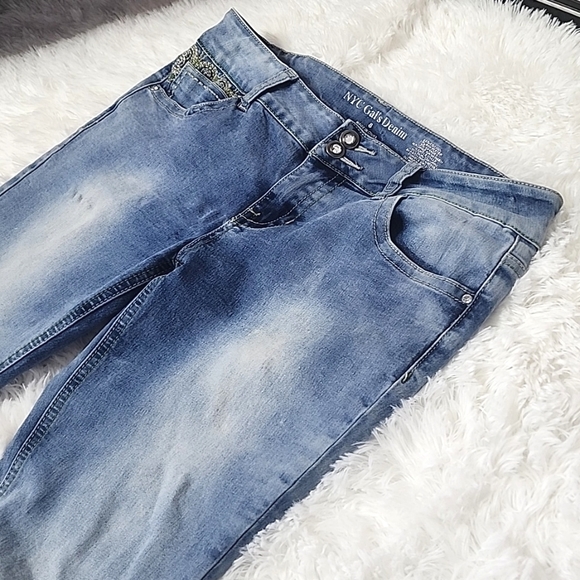 💙 NYC Gal's Denim, Straight Skinny, Size 8 W 30, L 28 - Picture 7 of 7